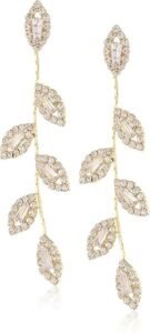 Leaf Chain Dangle Earring | Designed for Smiling Days